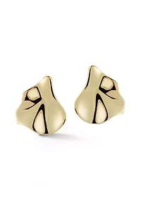 Sterling Silver Wave Stud Earrings