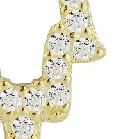 Sterling Silver Pave Open Hamsa Pendant Necklace