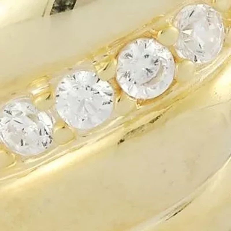 Sterling Silver CZ Bold Twist Hoop Earrings