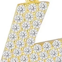 Sterling Silver Pave Lightning Pendant Necklace