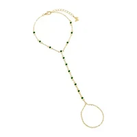 Colored CZ Station Hand Chain