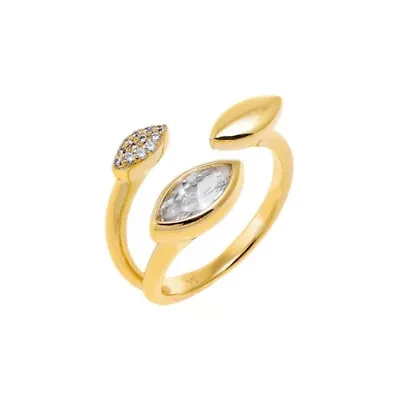 CZ Pave Marquise Stone Ring