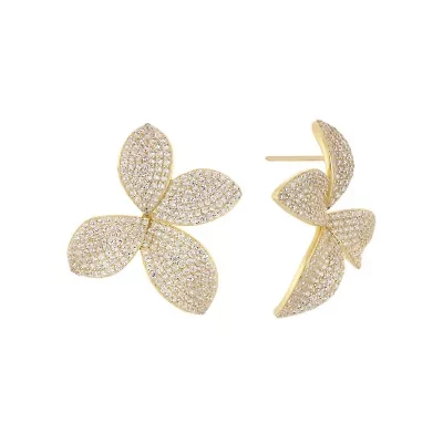 Pavé Fancy On The Ear Stud Earring