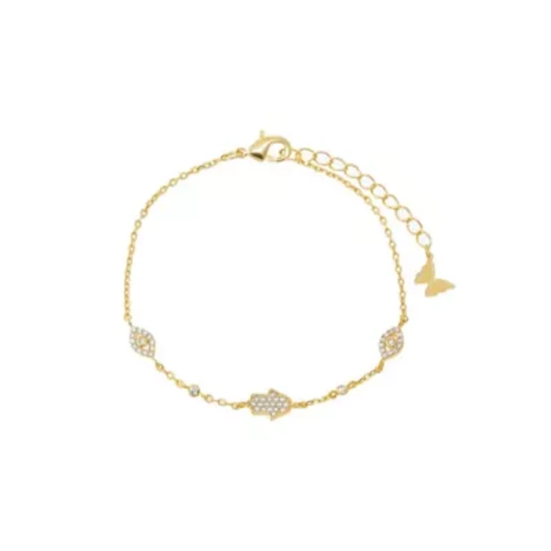 Hamsa & Evil Eye Charm Bracelet