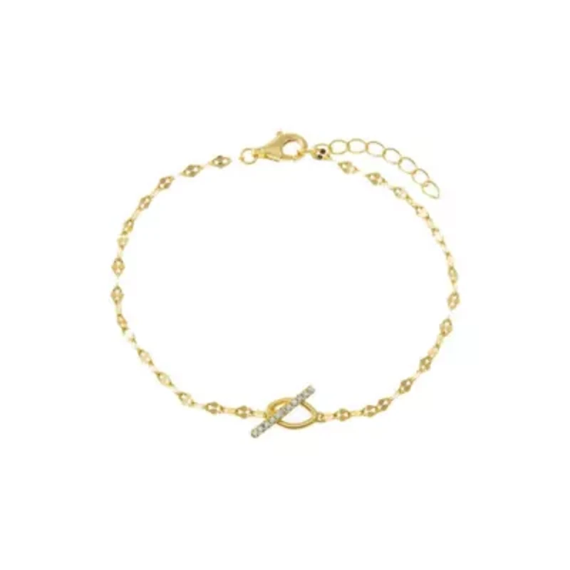 Flat Mariner Chain Toggle Bracelet