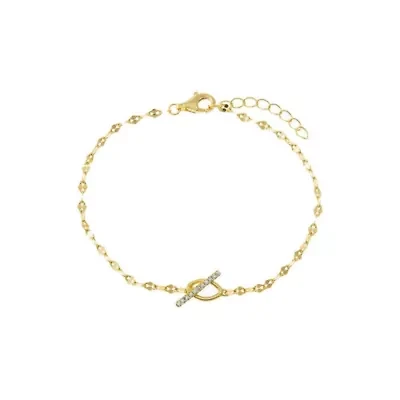 Flat Mariner Chain Toggle Bracelet