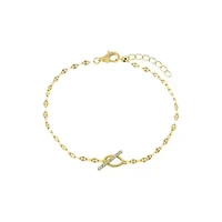 Flat Mariner Chain Toggle Bracelet