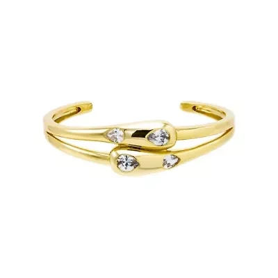 Double Stone Cuff Bracelet