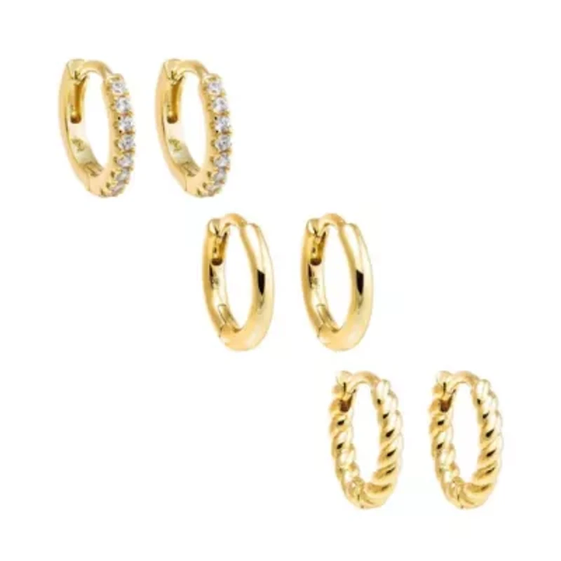 The Necessities Huggie Earring Combo Set