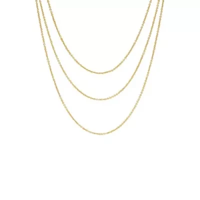 Dainty Cable Chain Necklace Combo Set