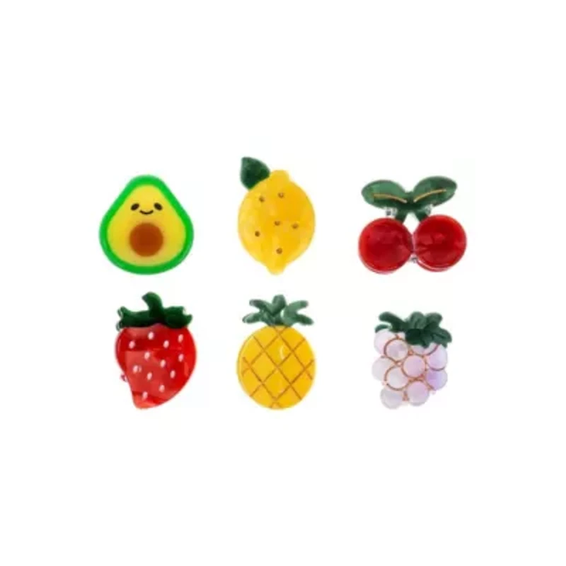Mini Multi Fruit Hair Clip Set