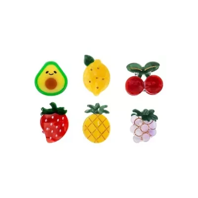 Mini Multi Fruit Hair Clip Set