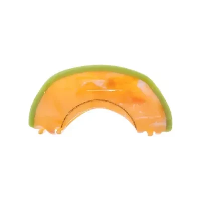 Cantaloupe Slice Hair Claw Clip