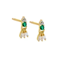 Colred CZ Shaker Baguette Stud Earring