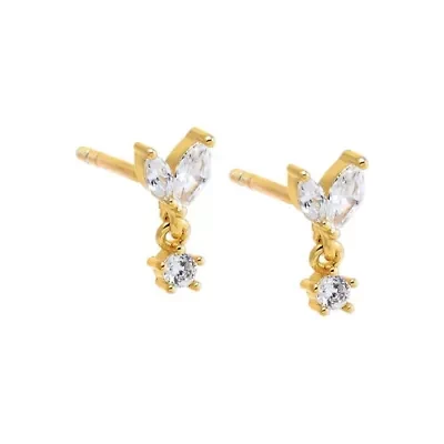 CZ Multi Shape Shaker Stud Earring