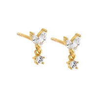 CZ Multi Shape Shaker Stud Earring