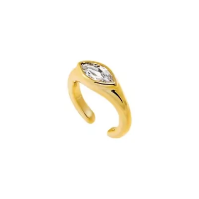 CZ Marquise Bezel Ear Cuff