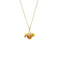 Mini Yellow Trinket Charm Necklace
