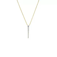 Graduated Tennis Drop Necklace