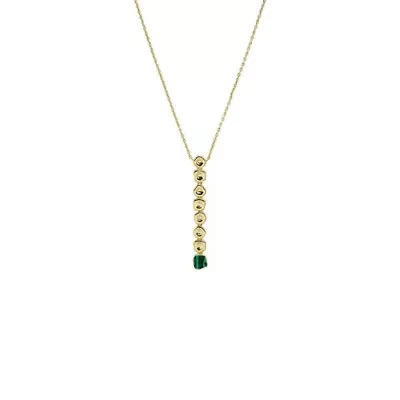 Solid Multi Shape Colored Drop Necklace