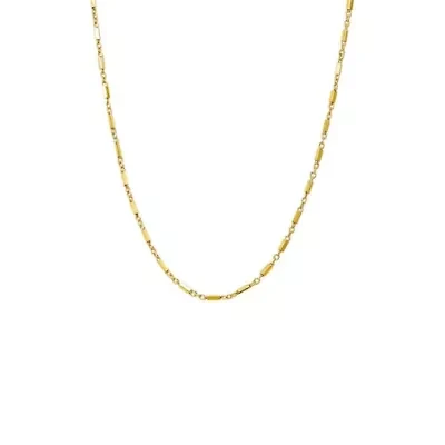 Solid Cylinder Chain Necklace