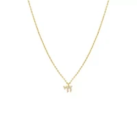 Mini Pave Chai Pendant Necklace