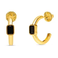 Martha Stewart Gold Hoop Earrings