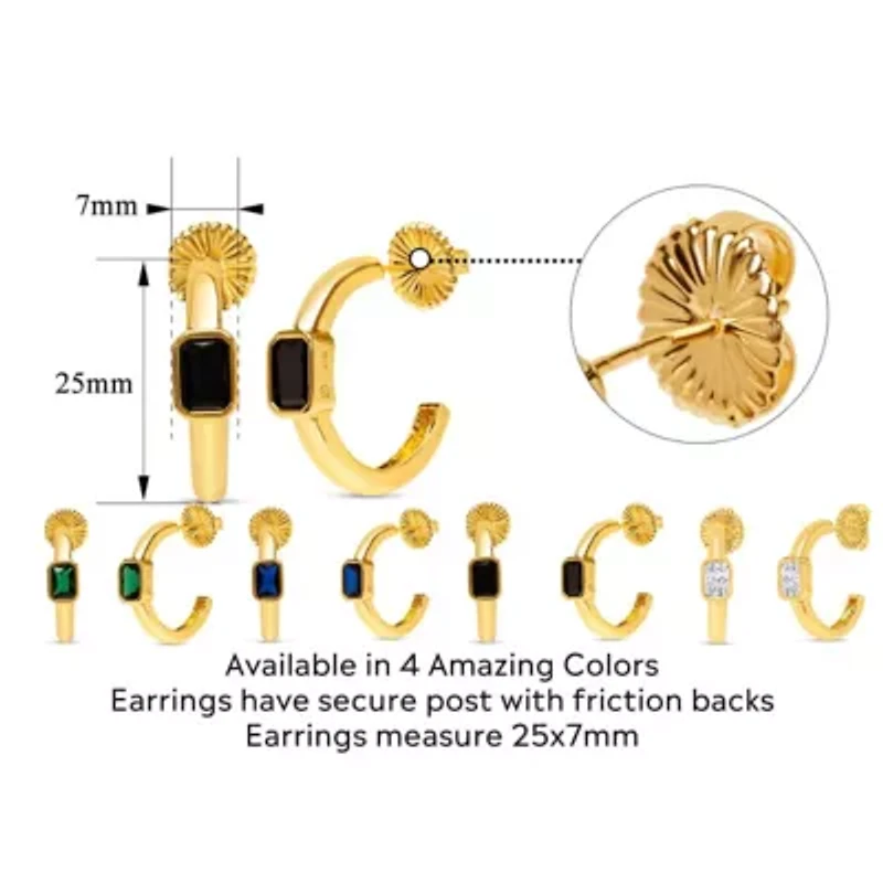 Martha Stewart Gold Hoop Earrings