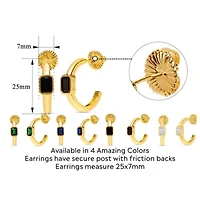 Martha Stewart Gold Hoop Earrings