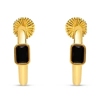 Martha Stewart Gold Hoop Earrings