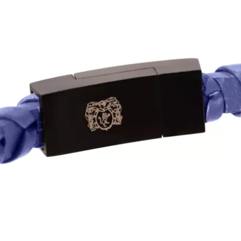 Mens Fishtail Leather Wrap Bracelet, Mahogany