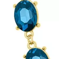 Martha Stewart Oval Crystal Statement Necklace, Green