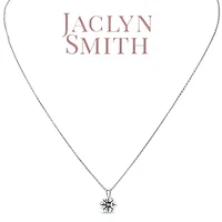 Lab Created Jaclyn Smith 2 Carat Moissanite Solitaire Necklace White Gold With Free Chain