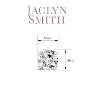 Lab Created Jaclyn Smith 2 Carat Moissanite Stud Earrings Yellow Gold