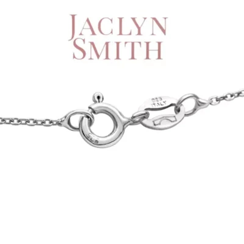 Lab Created Jaclyn Smith 1/4 Carat Moissanite Solitaire Necklace White Gold With Free Chain