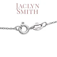 Lab Created Jaclyn Smith 1/4 Carat Moissanite Solitaire Necklace White Gold With Free Chain