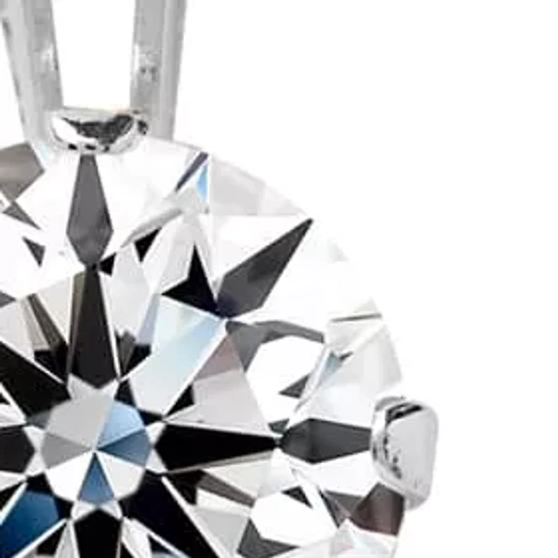Lab Created Jaclyn Smith 1/ Carat Moissanite Solitaire Necklace Gold With Free Chain