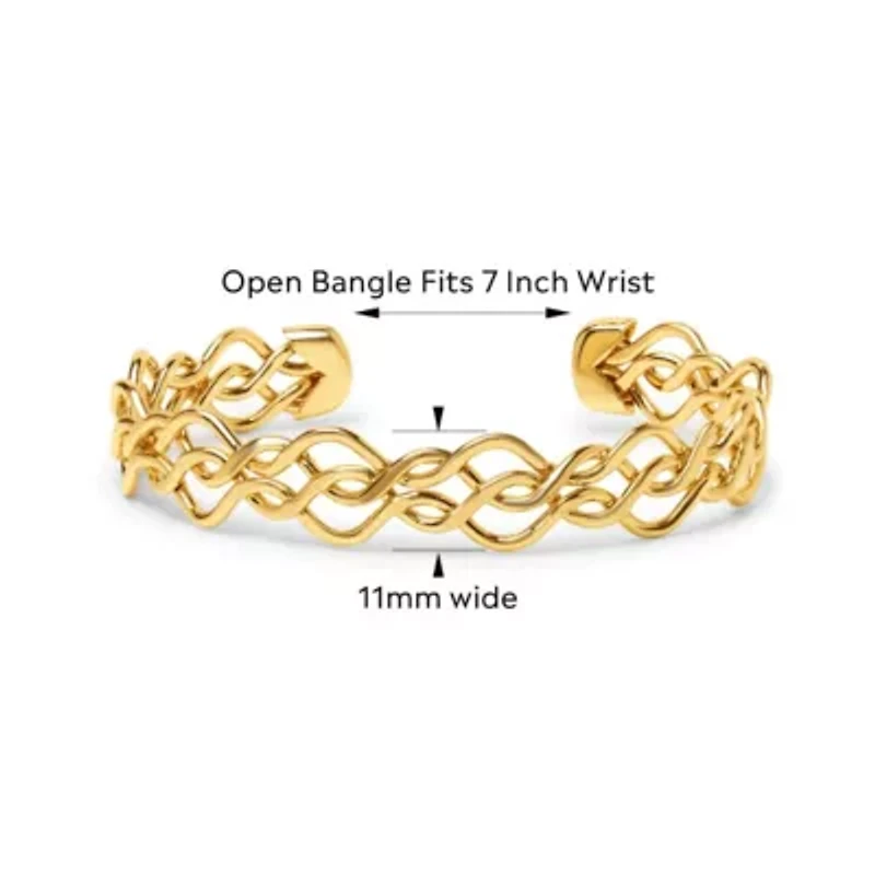 Domenica Gold Cuff Bracelet