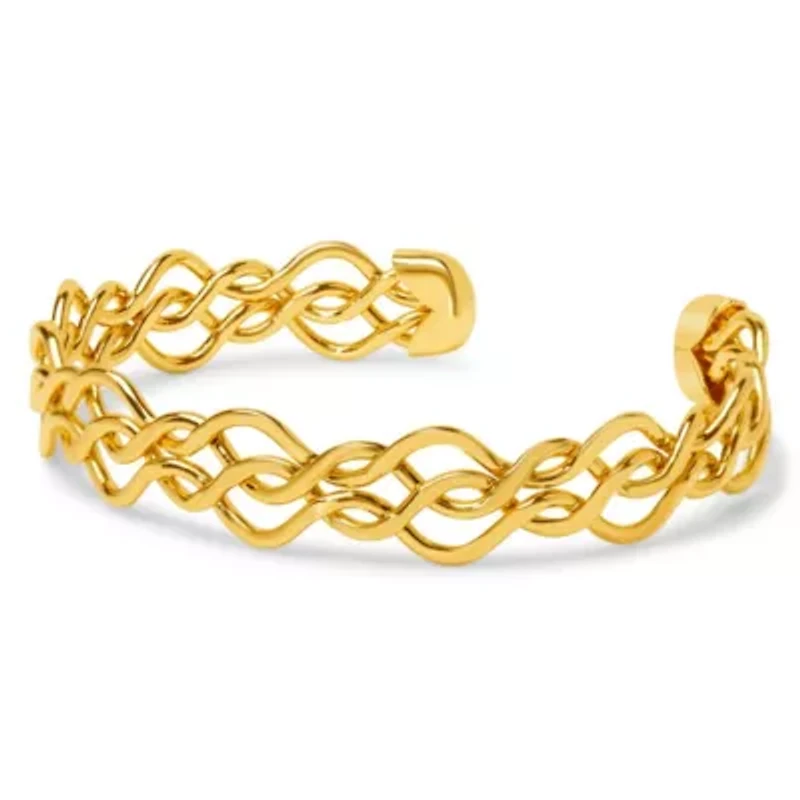 Domenica Gold Cuff Bracelet