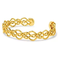 Domenica Gold Cuff Bracelet