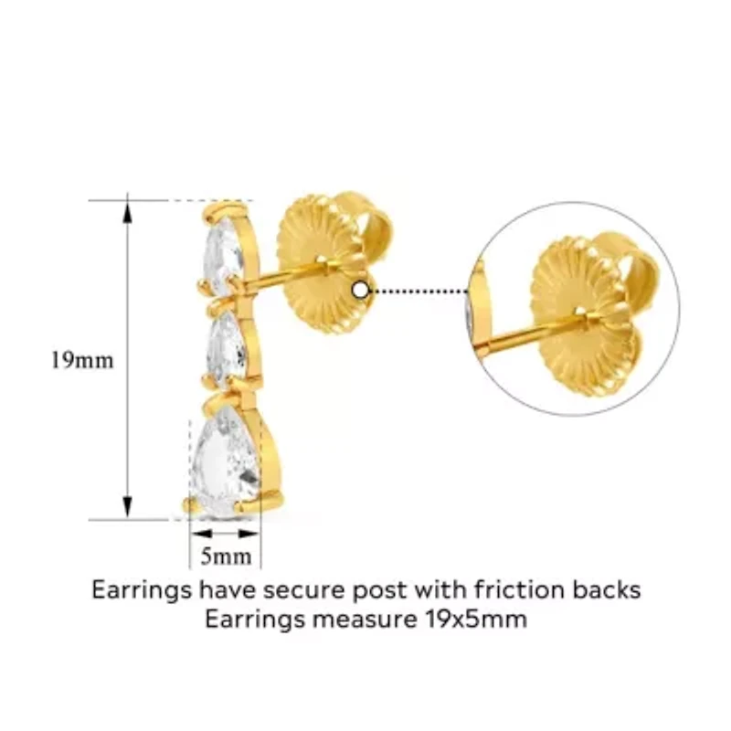 Livia Gold Drop Earrings