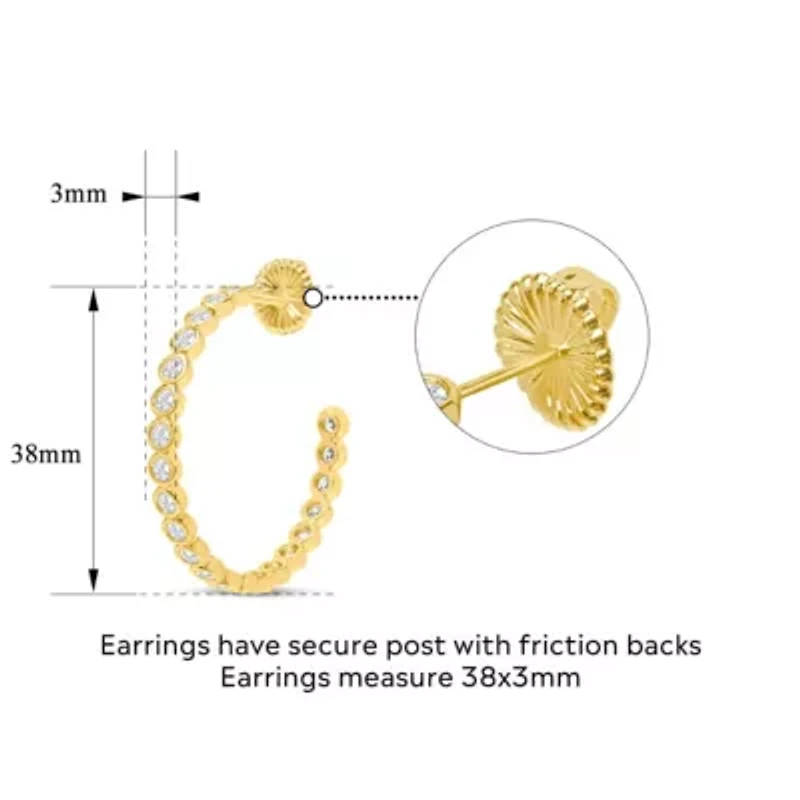 Paloma Gold Hoop Earrings