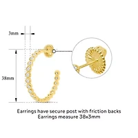 Paloma Gold Hoop Earrings