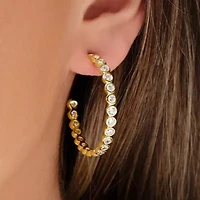 Paloma Gold Hoop Earrings