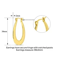 Perla Gold Hoop Earrings