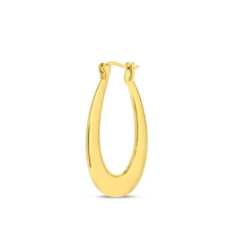Perla Gold Hoop Earrings