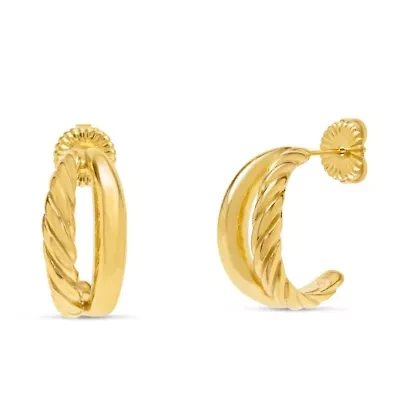 Azzurra Gold Hoop Earrings