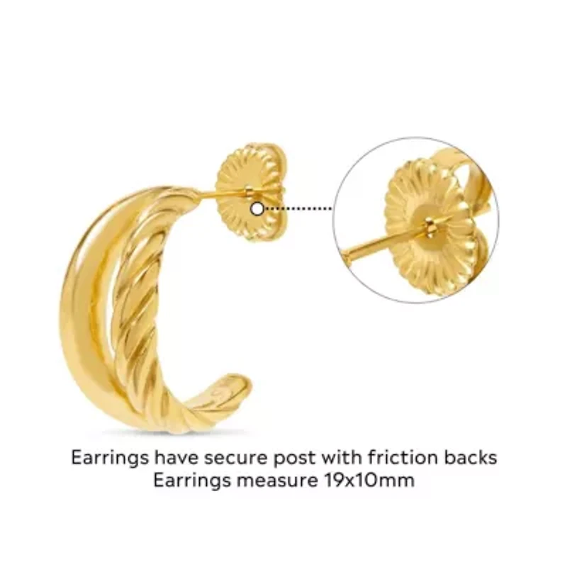 Azzurra Gold Hoop Earrings