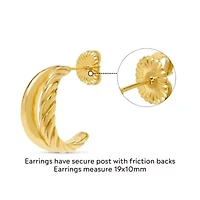 Azzurra Gold Hoop Earrings