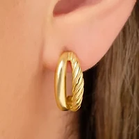 Azzurra Gold Hoop Earrings